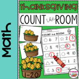 Count the Room THANKSGIVING Math Center - Numbers 1 to 20