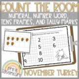 Count the Room Thanksgiving | Number Recognition 1-10