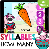 Count the Syllables Phonics and Reading Practice Google Slides