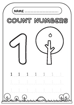 Preview of Count the numbers from the fruit on the tree