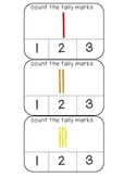 Count the tally marks numbers 1-20 clothespin activity cards
