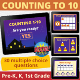 Count to 10 Boom Cards Halloween