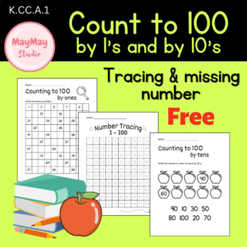 Preview of Count to 100 | Hundreds chart | Number tracing | Skip counting |Missing Numbers