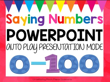 Preview of Number Names and the Count Sequence PowerPoint K.CC.A.1