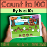 Count to 100 by 1s and 10s for Google Slides(TM) - Fall Ha