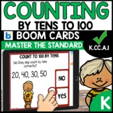 Count to 100 by Tens Boom Cards K.CC.A.1 No Prep Kindergar