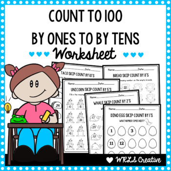 Preview of Count to 100 by ones to by tens | Skip Counting by 1,2,3,4,5,6,7,8,9 and 10