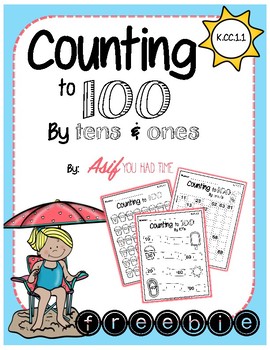 Preview of Count to 100 by tens and ones