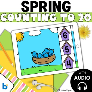 Preview of Count to 20 | Counting to Twenty | Spring | Boom Cards