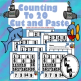 Count to 20 Cut and Paste Activity Ocean Themed