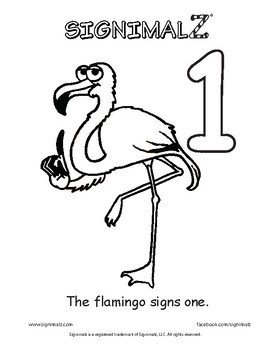 Preview of Count to Ten Coloring Book - A Signimalz™American Sign Language Resource