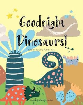 Preview of Count to Twenty PreSchool Kindergarten Dinosaur Book Bedtime Early Reader