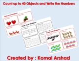Count up to 40 Objects and Write the Numbers