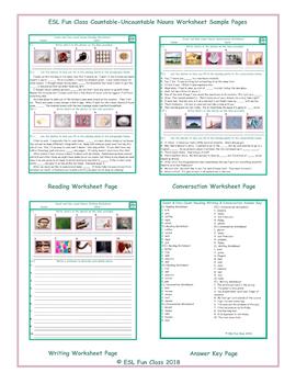 countable uncountable nouns worksheet teaching resources tpt