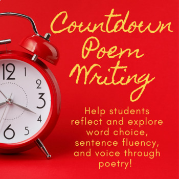 Preview of Countdown Poem Writing for the New Year! 