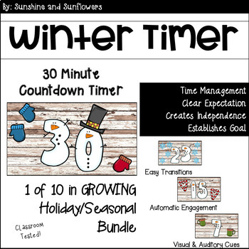 Preview of Countdown Timer 30 Minutes | Winter Timer