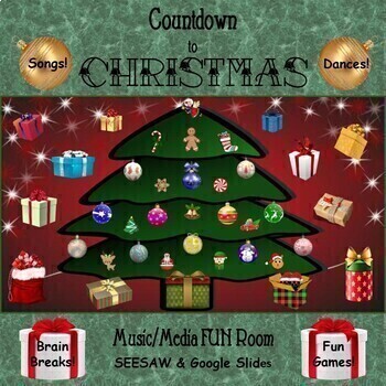 Preview of Countdown to CHRISTMAS Digital Music/Media FUN Room