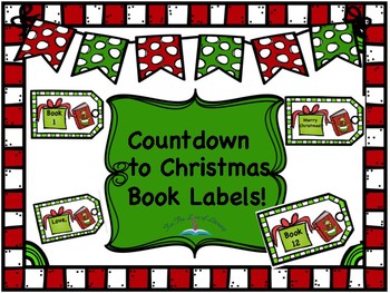 Preview of Countdown to Christmas Book Labels