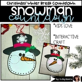 Countdown to Christmas | Snowman Countdown Craft