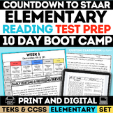 Countdown to Reading STAAR 10 Day Boot Camp Elementary ELA