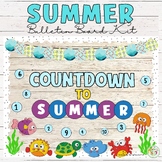 Countdown to Summer Bulletin Board Kit | May and June Door Decor