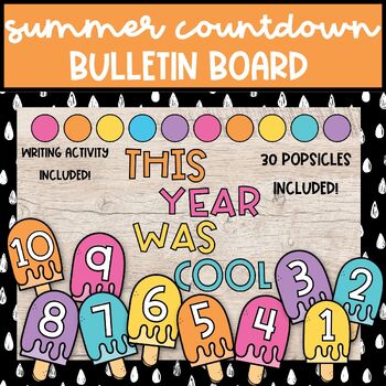 Preview of Countdown to Summer Bulletin Board Kit and Activity, May and June Door Decor