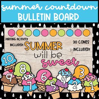 Preview of Countdown to Summer Bulletin Board Kit and Project, May and June Door Decor