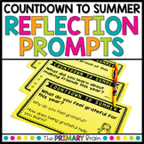 Countdown to Summer Reflection Prompt Cards | End of Year 