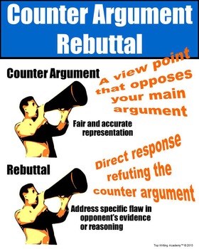counter argument difference rebuttal