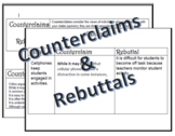 Counterclaim & Rebuttal Stems & Practice Activity