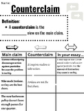 Counterclaim or Counterargument: Notes, Activity, Resource
