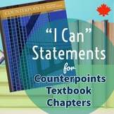 Counterpoints (2001) Textbook Chapter "I Can" Statements