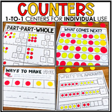 Counters No Prep Centers | First Grade Math Worksheets
