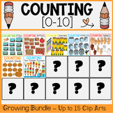 0-12) Counting Crayons Clip Art - Sequence, Counting & Math Clip