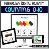 Counting 0-10 Digital Task Cards | One to One Corresponden