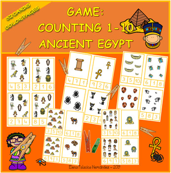 Preview of Counting 1-10 ANCIENT EGYPT / Contar 1-10 ANTIGUO EGIPTO