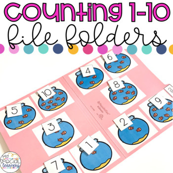 Preview of Counting 1-10 File Folder Activities for Special Education