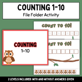 Counting 1-10 - File Folder Activity - Assisted AND Unassi