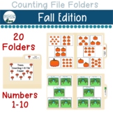 Counting 1-10 File Folders: Fall Edition