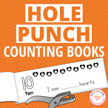 Preview of Counting to 10 and Number 1-10 Fun Fine Motor Hole Punch Activity Counting Books