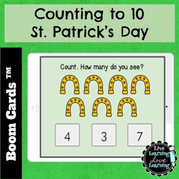 Preview of Counting 1-10 St. Patrick's Day | Boom Cards