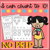 Counting 1-10 Summer Packet