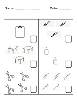 Counting (1-10) Worksheets by Running Around the Classroom | TpT