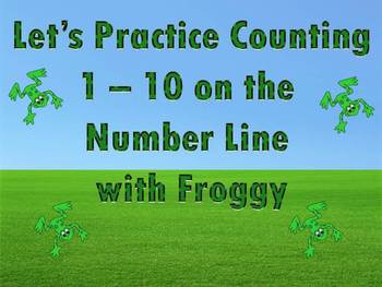 Preview of Counting 1 - 100 on the Number Line with Froggy the Frog