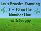 Counting 1 - 100 on the Number Line with Froggy the Frog