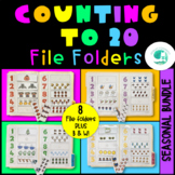 Counting 1-20 File Folders BUNDLE for Pre-K and Kindergart