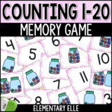 Counting 1-20 Memory Game | Math Center Task Cards