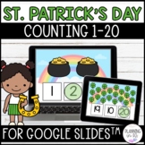 Counting 1-20 St. Patrick's Day for Google Slides™ for Mar