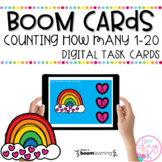 Counting 1-20 Task Cards Distance Learning | Boom Cards™