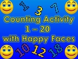 Counting 1 - 20 with Fun Animated Happy Faces